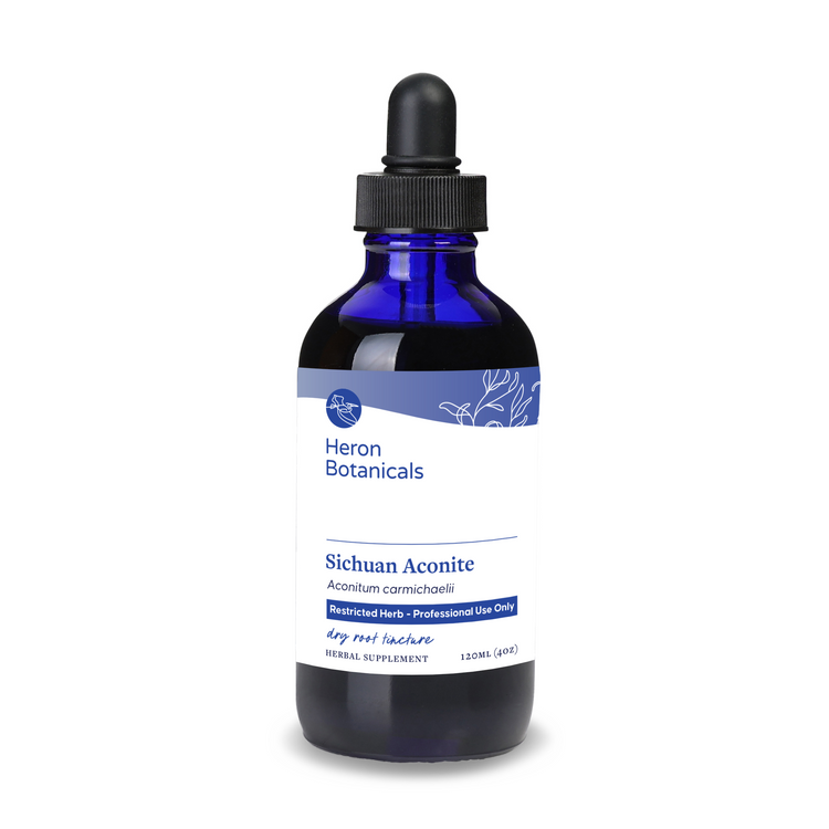 Aconitum carmichaelii (Sichuan aconite) dry root traditionally prepared with mineral salts tinctured decoction - RESTRICTED